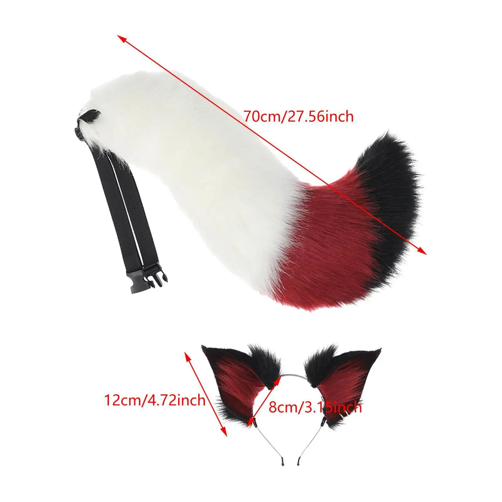 ชุดหูแมวและหางแมว คอสเพลย์ อุปกรณ์ตกแต่งศีรษะแบบการ์ตูน สำหรับแต่งกาย