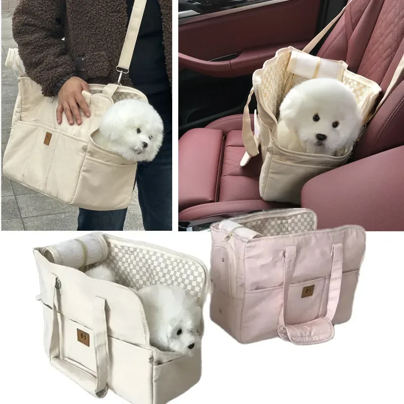 

Portable Dog Pet Cat Shoulder Handbag Car safe Travel Chihuahua Dog Supplies Suitable Small Dogs dog carrier