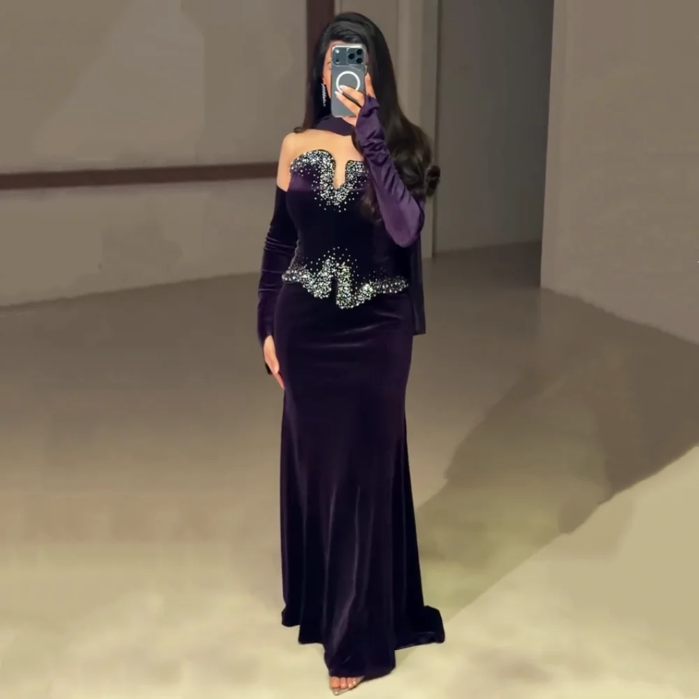 

Изысканное вечернее платье с блестками и стразами, длинное, фасона «труба», высокого качества, элегантное, для вечеринок, свадеб и торжественных мероприятий.