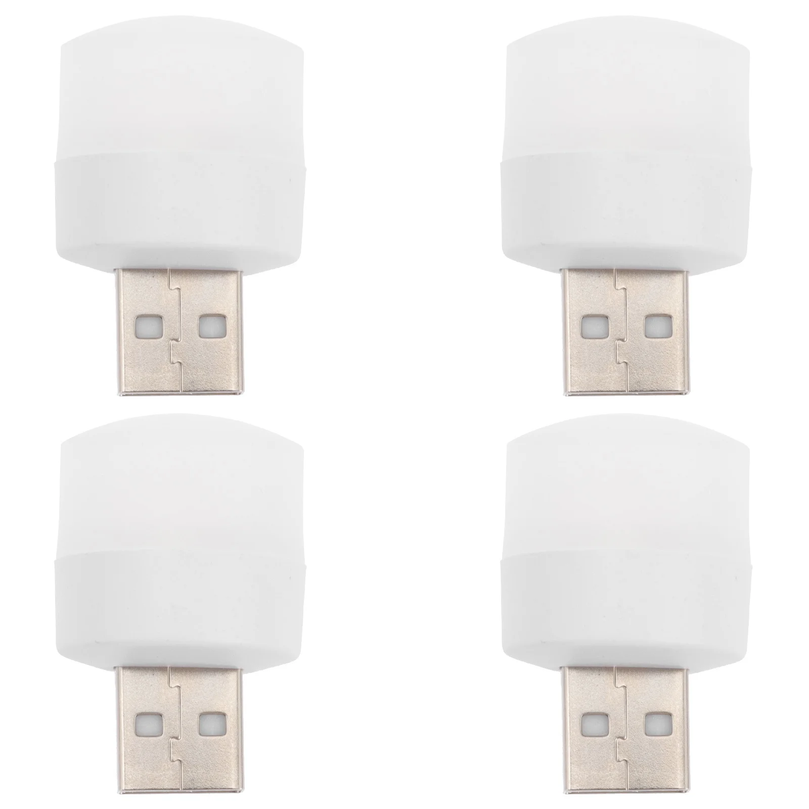 

4Pcs Atmosphere Night Light Portable USB Lamp for Bedroom Living Room Bar Party Decor Fine Hand Feel Sturdy Plastic Design
