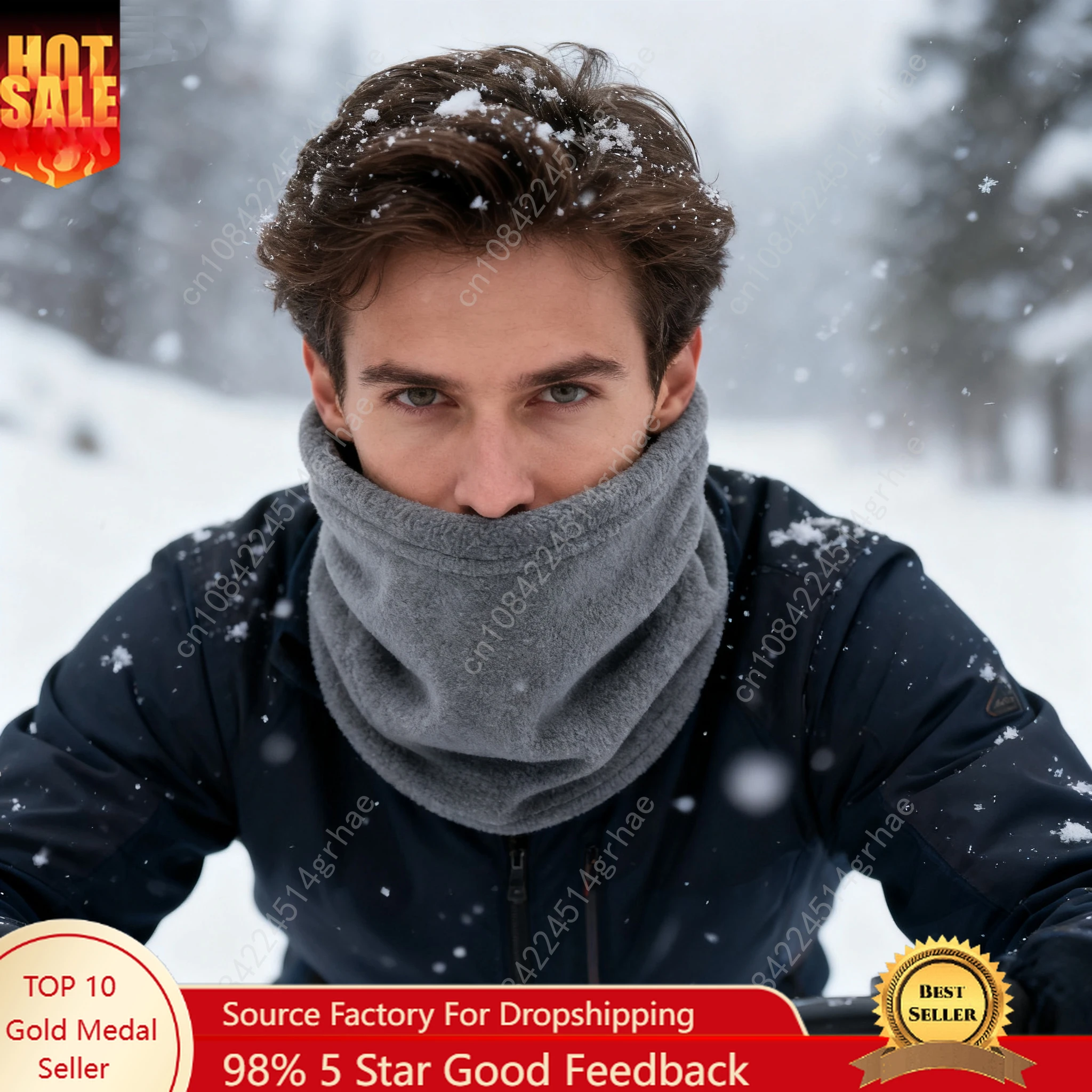 

Warm Balaclava Hat - Men's Winter Scarf, a must-have for cycling and outdoor activities in autumn and winter. It is soft