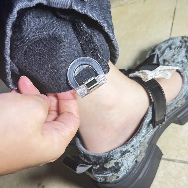 New Round Upgraded Invisible Leg Shortening Clips Book Label Edge Clips Multifunctional No damage to Clothes Leg Fixing Device