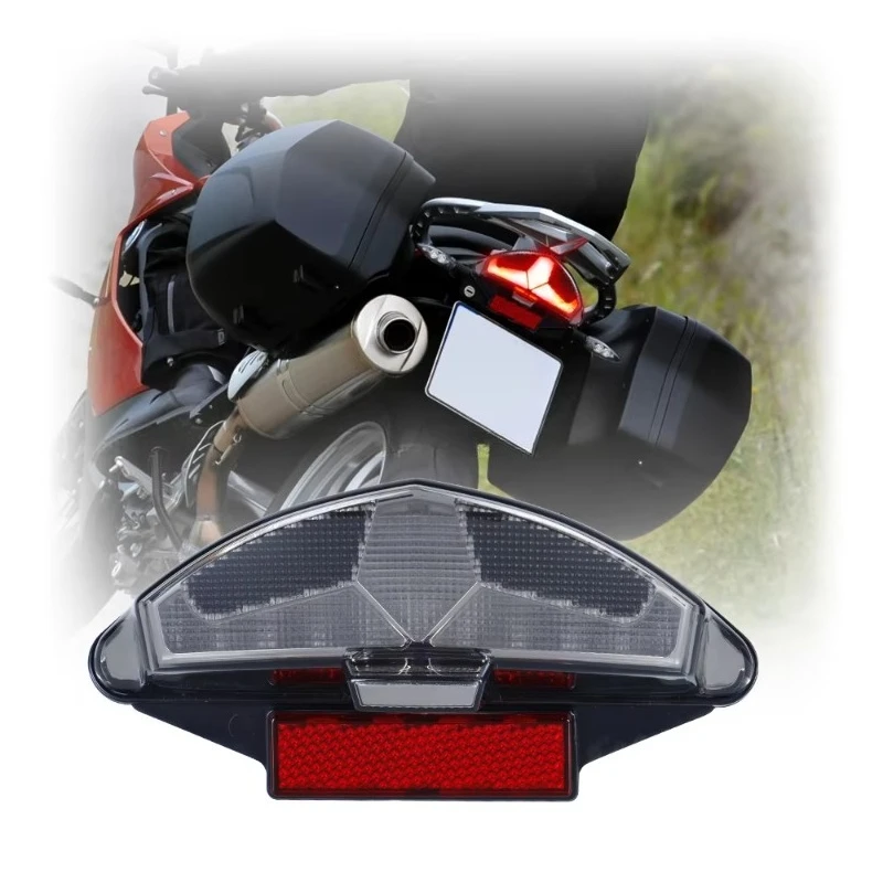 E-mark Motorcycle LED Tail Light For R1200 GS F650GS Dakar F800 R/S/ST Tail Lamp with Turn Signal