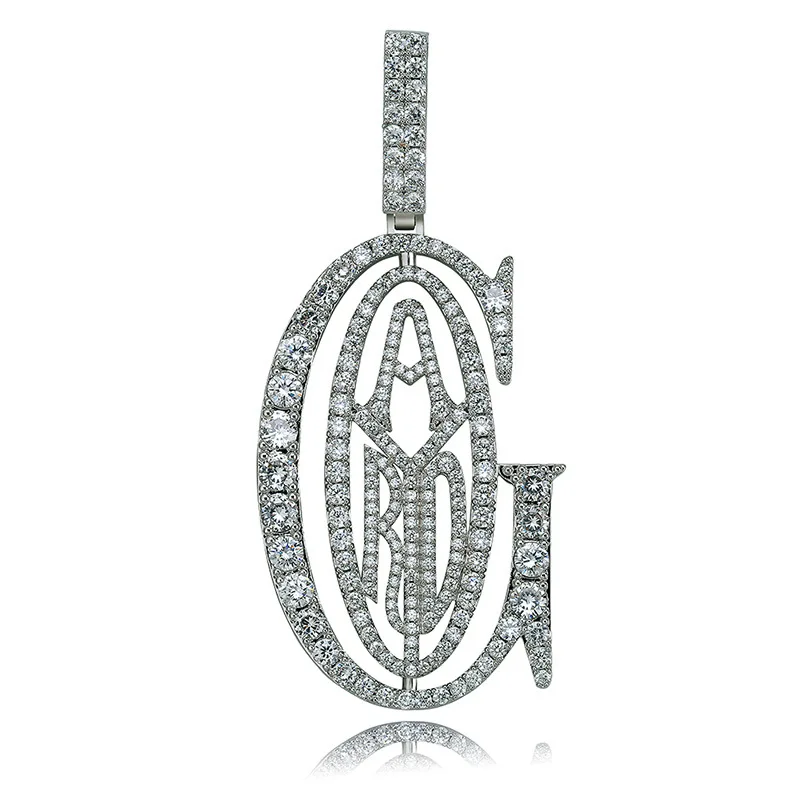 Hip Hop AAA Cubic Zirconia Bling Iced Out GOARYD Pendants Necklace for Men Rapper Jewelry Drop Shipping