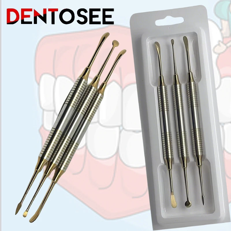 

3Pcs Dental Implant Kit Periosteal Elevator Mucotome Splitter Set for Oral Surgery Reflecting Tissue Gum Surgical Tool