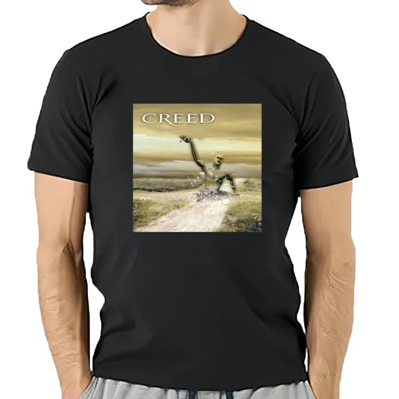 Camiseta Creed Human Clay, ropa hippie, camiseta gráfica vintage, ropa de diseñador para hombre