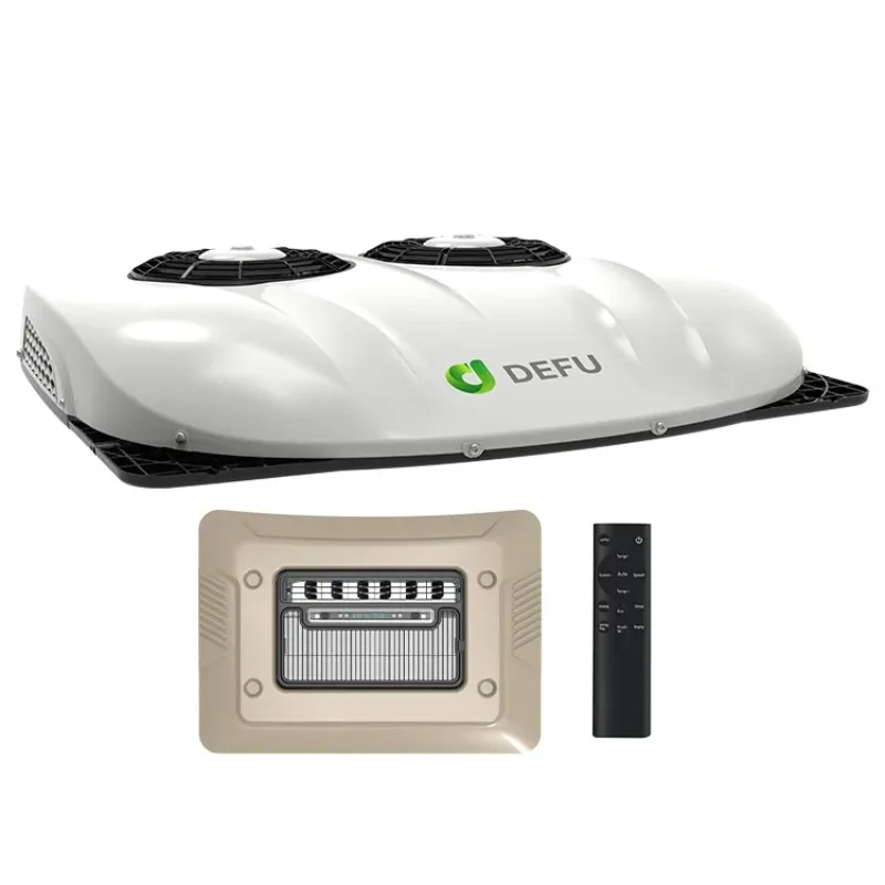 

Top Mounted Battery Dc AC 12v Unit Parking Air Conditioners 12v 24v Assembly For Van Truck Car Camper