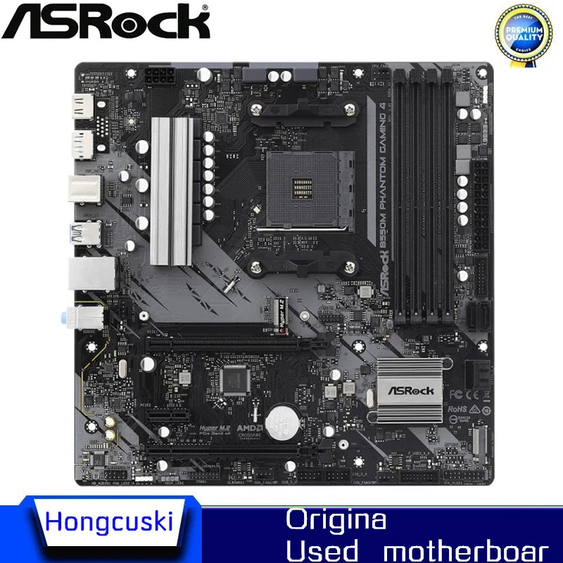 

ASROCK B550M Phantom Gaming 4 Motherboard Socket AM4 DDR4 B550