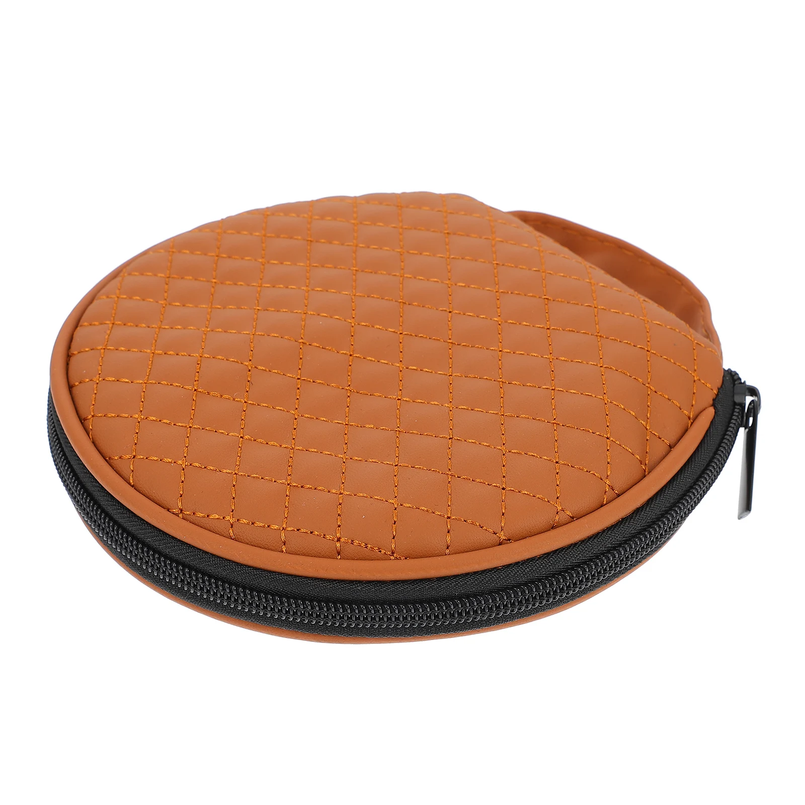 

CD Bag Storage Case Car Wallet Disc Holder Organizing Embroidered Plaid PU Lightweight Multiple Discs Use Solution