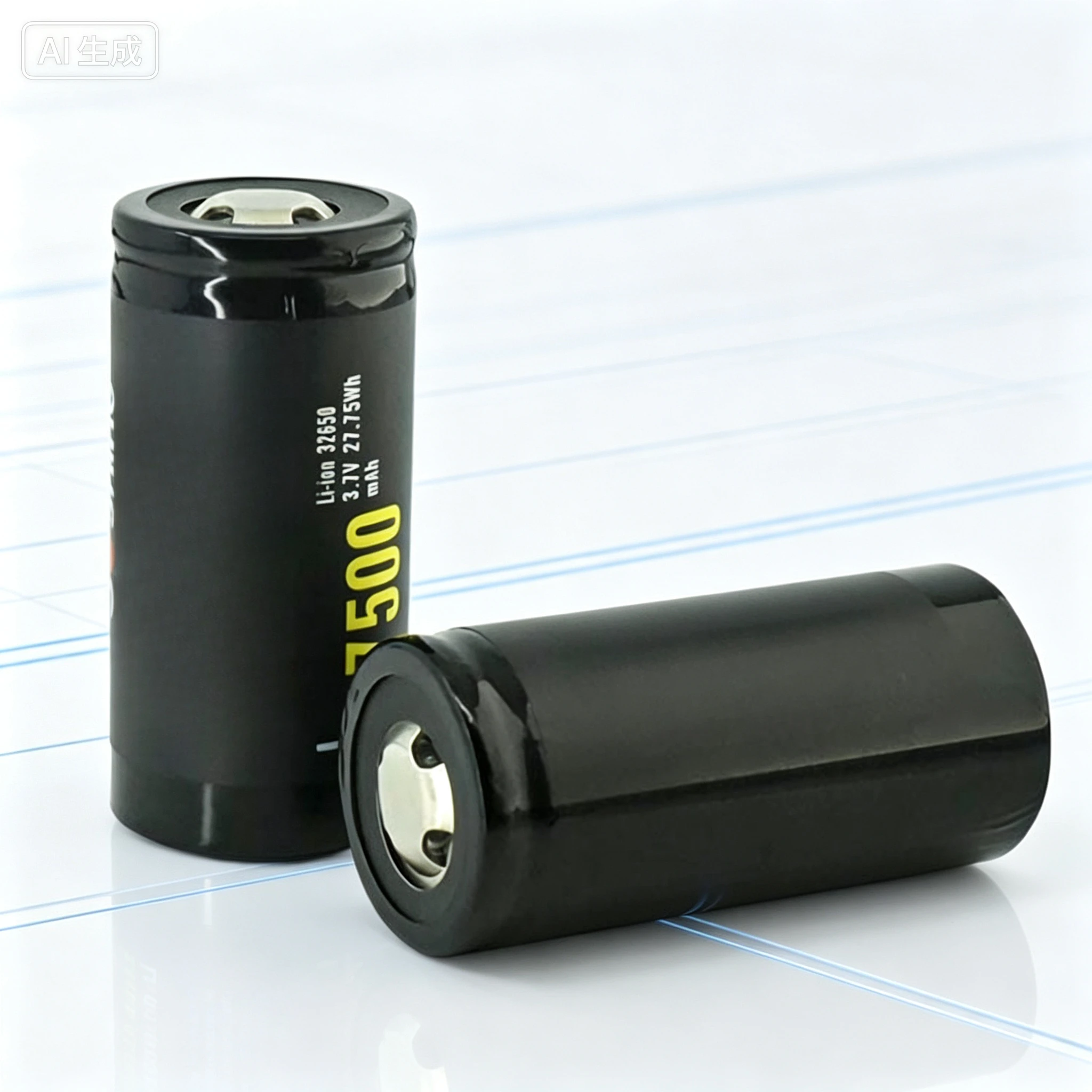 For 32650 3.7V 7500mAh Protected Li-ion Rechargeable Battery