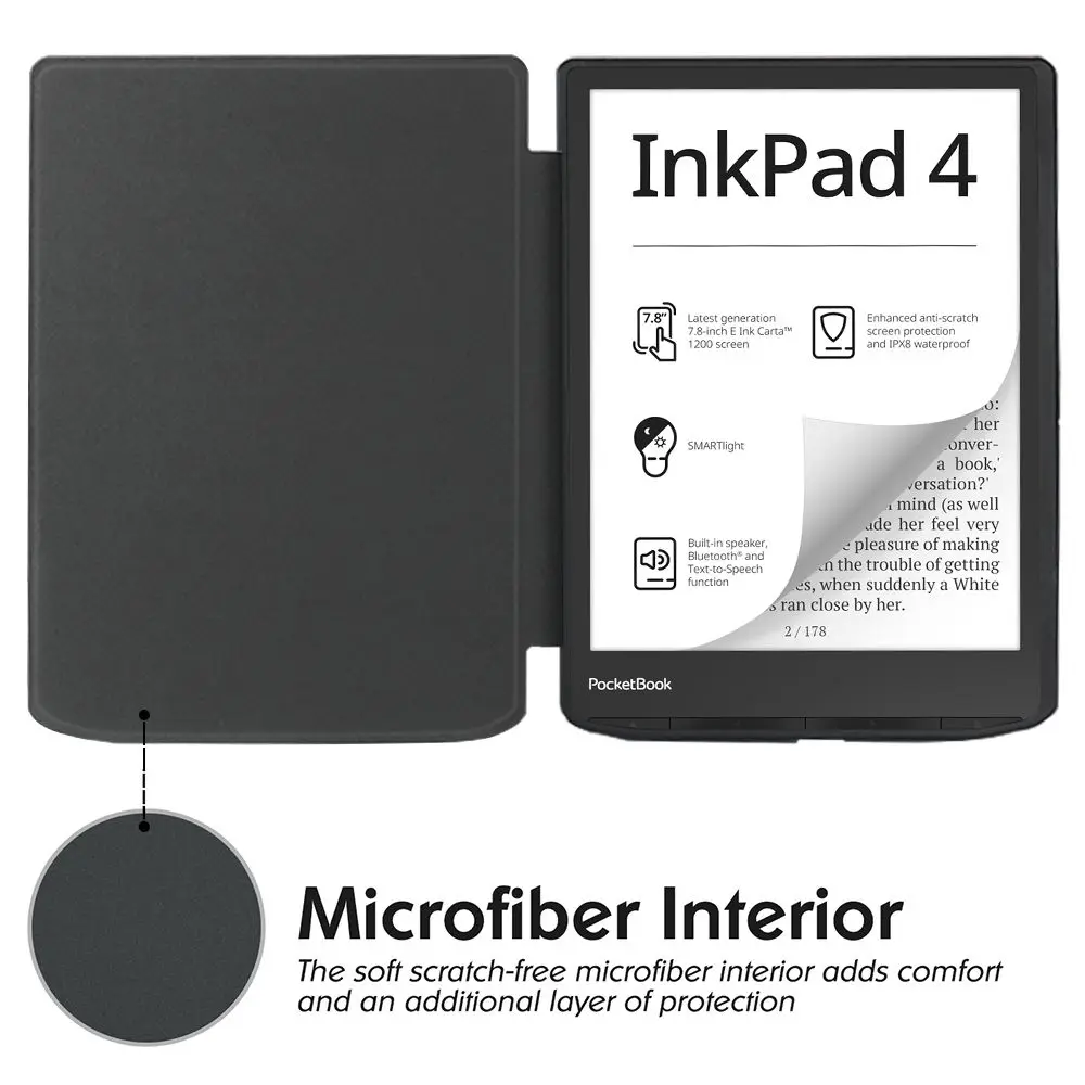 Case for Pocketbook 743 InkPad 4 Color 3/2 Ereader Ebook Soft Silicone Rubber Shell Protective Skin Cases