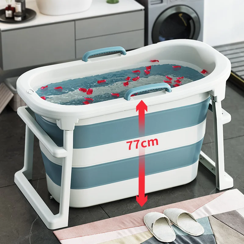 

Adult foldable bath tub Adult Plastic heightened Children's whole body can sit in the bathtub