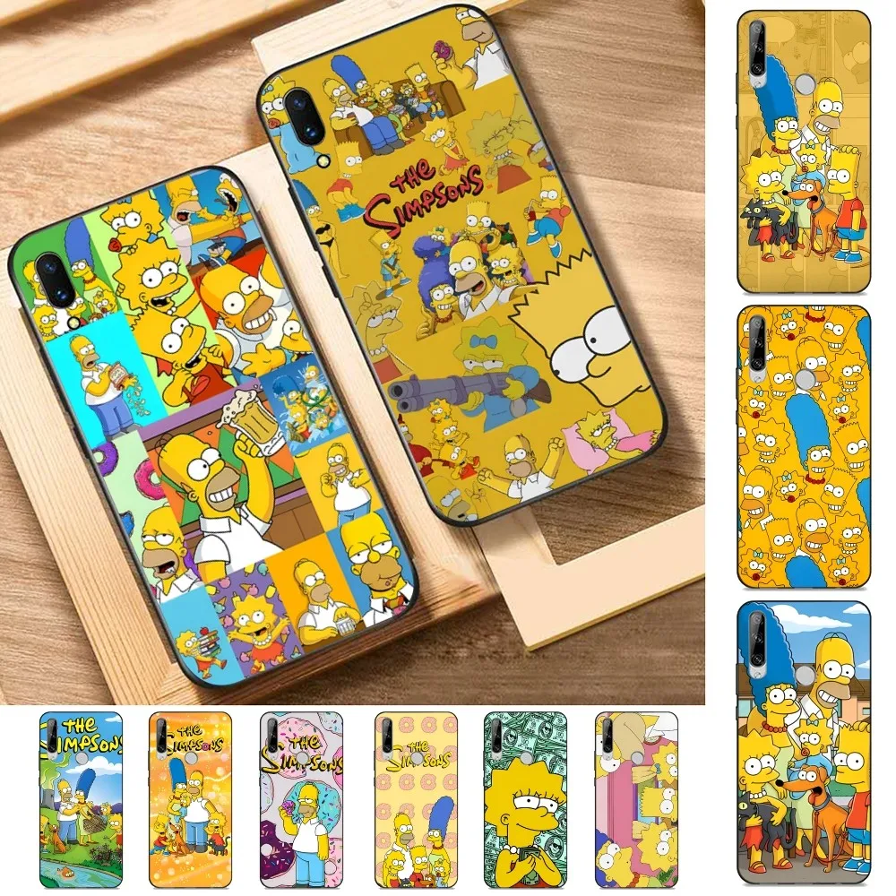 Cartoon The Homer S-Simpsons Phone Case For Huawei Y9 6 7 5 Prime Enjoy 7s 7 8 plus 7a 9e 9plus 8E Lite Psmart Shell