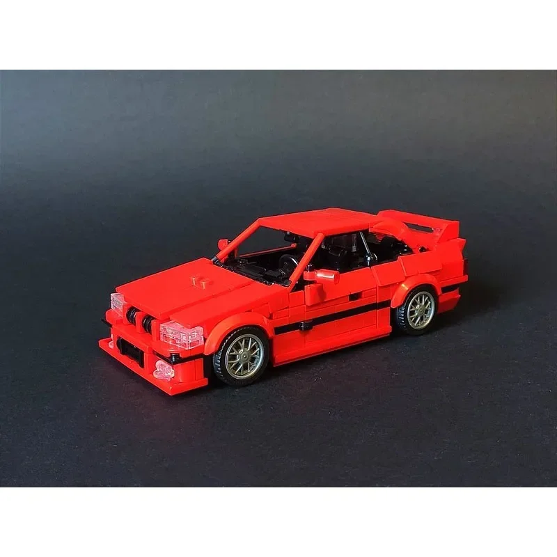 MOC-122575 Red E36 Supercar Assembly Stitching Building Block Model MOC Creative Children\'s Birthday Building Block Toy Gift