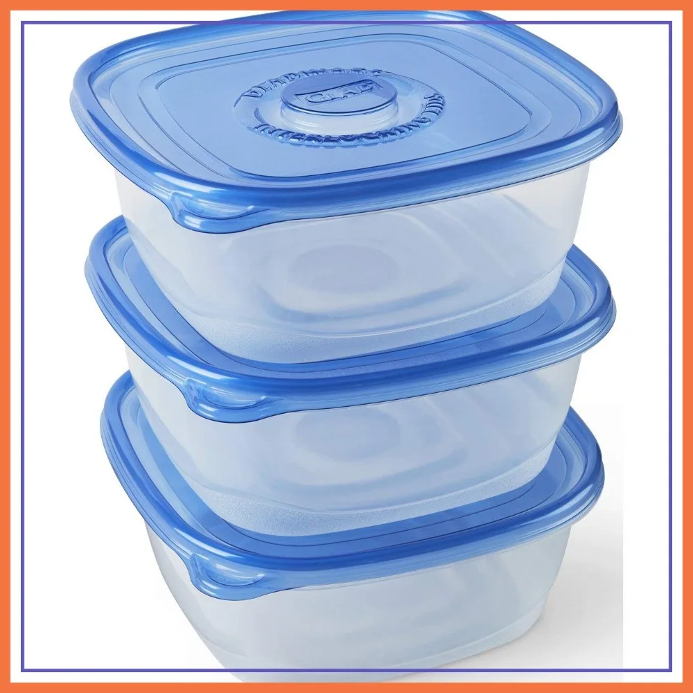 

Large Food Storage Containers - 104 oz, Set of 3 - Airtight & BPA-Free