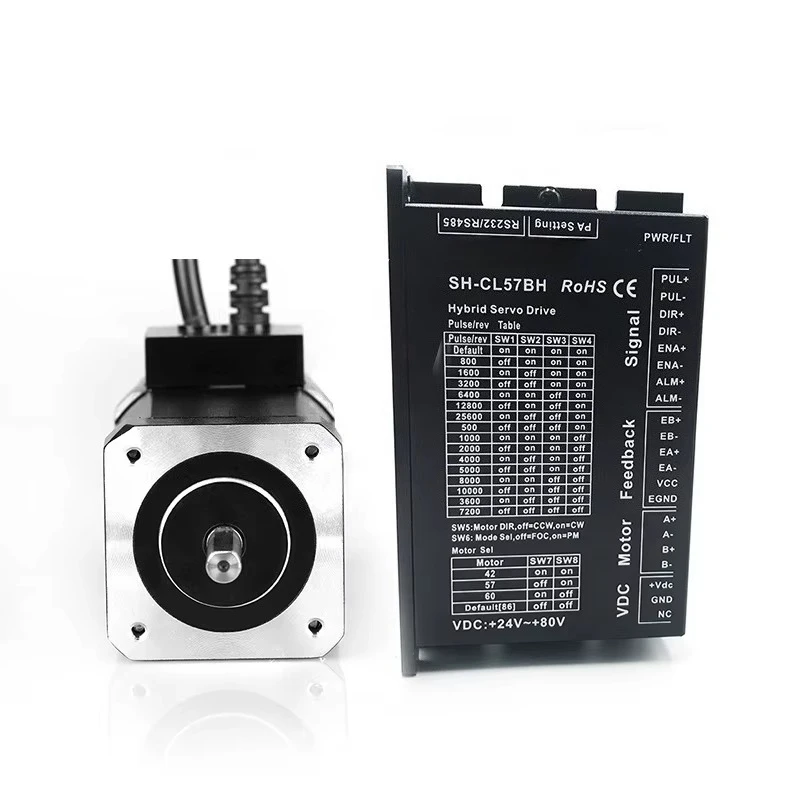 Siheng SH-Cl57BH Hybrid 2-Phase Close Loop Stepper Motor Driver with Stainless Material and 1.5A Current for Nema17 24VDC