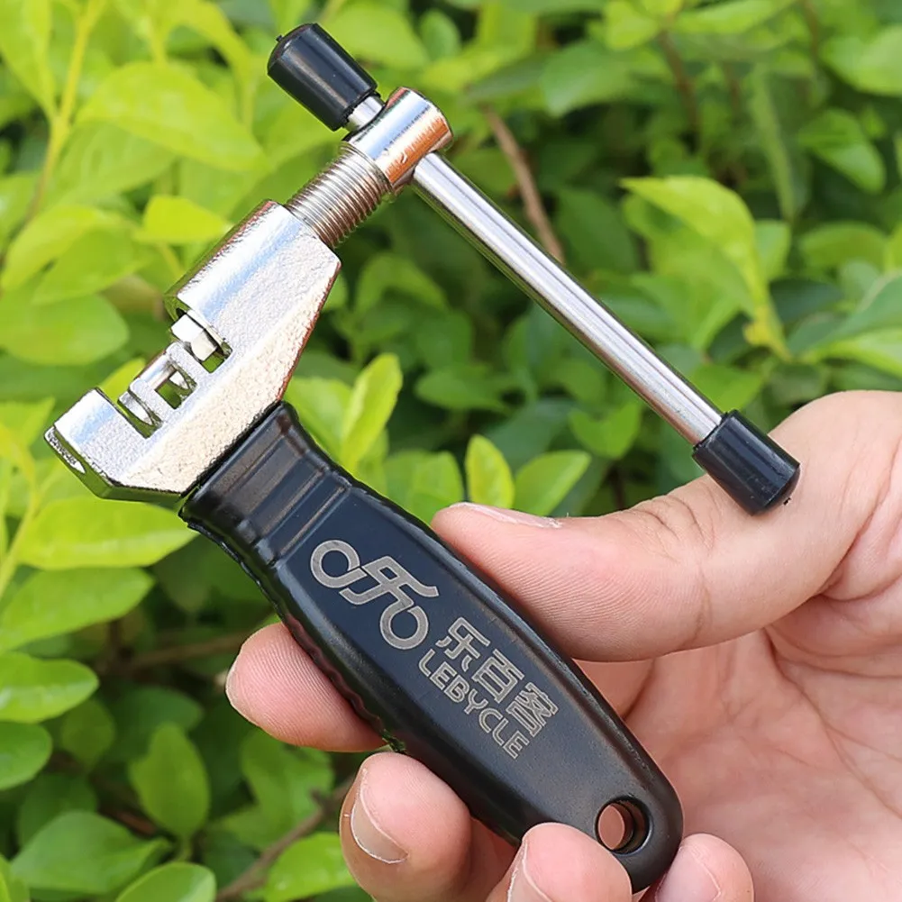 Bike Bicycle Chain Cutter Splitter Breaker Repair Rivet Link Pin Remover Tool Comfortable Grip All-steel Forging Screw Lengthen