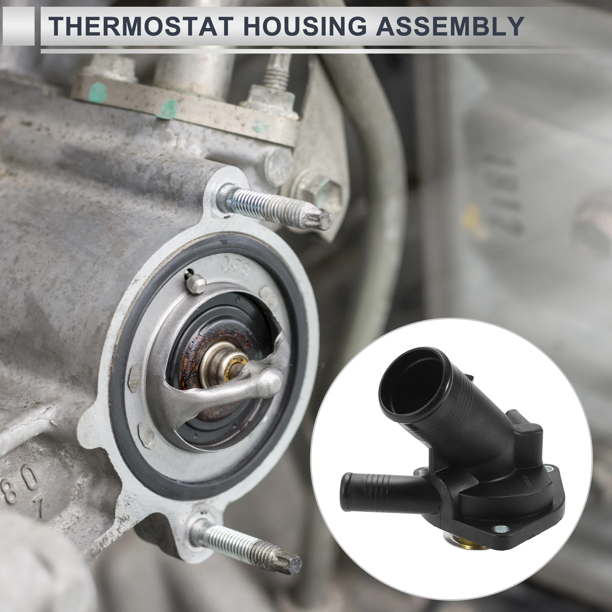 

Корпус термостата охлаждающей жидкости двигателя X Autohaux для Land Rover Range Rover 4.2L 4.4L 2006-2009