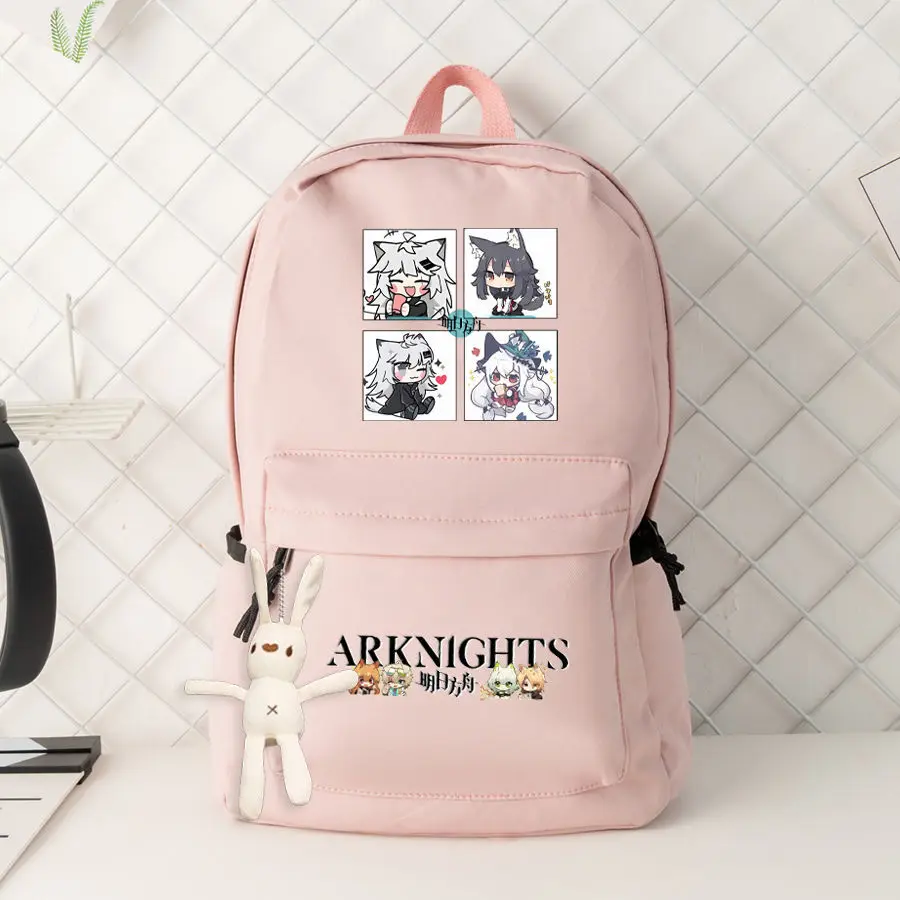 Arknights Anime Backpack For Elementary Middle School Students, Boys And Girls, Large Capacity, Lightweight, Spine Protection, A