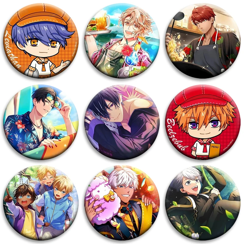 Game Peripheral Obey Me Brooch Cartoon Figures Cosplay Badge Y2K Soft Button Pins on Backpack Clothing Decoration Fashion Gifts
