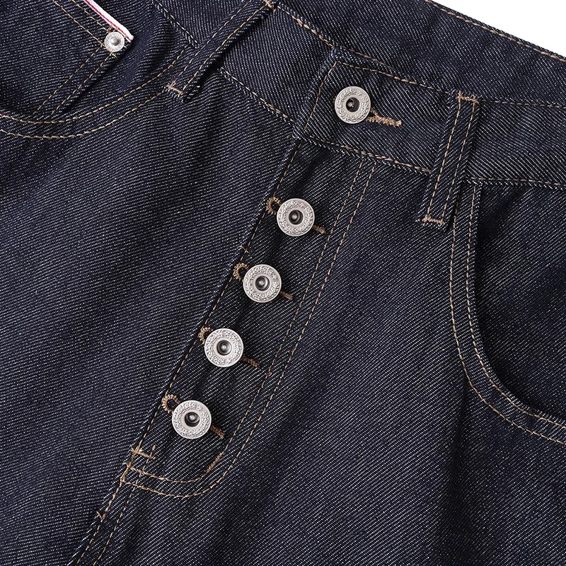 

Y2K Vintage Men's Jeans Straight Bootcut Five Button Rivet Reinforced Wash Casual Streetwear Denim Pants for Men