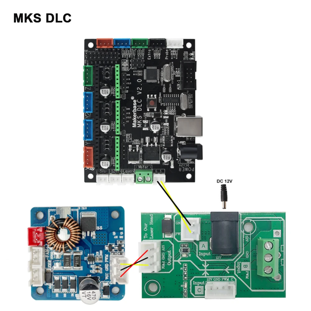 LASER TREE 20W 40W 80W Schnittstelle Treiber Adapter Board Transfer Board für Laser Graveur Kopf Laser Modul Holzbearbeitung Werkzeuge – Detail 10