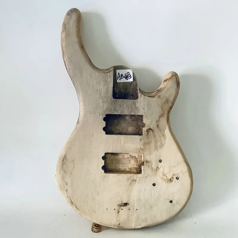 AB483 Special Sales Electric Bass Body in Solid Basswood with Damages and Dirty DIY Guitar Parts for Replacement FOR jazz bass