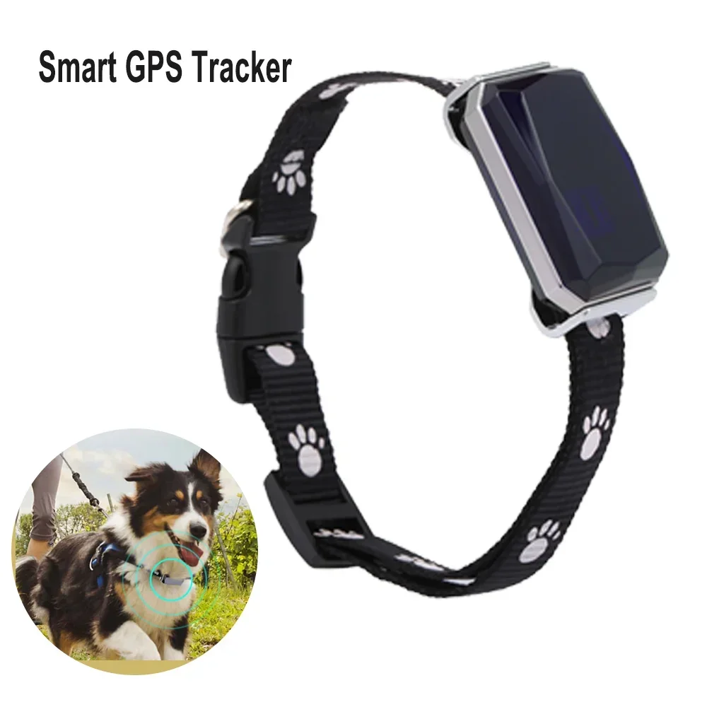 GSM Pet Position Collar IP67 Positioning Mode Geo-Fence SOS Realtime Tracker Anti-Lost Tracking Alarm Smart GPS Tracker