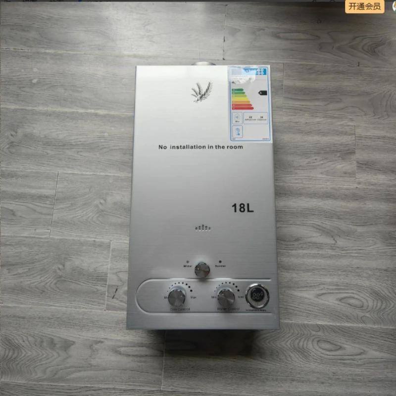 SIHAO Tankless LPG Water Heater 6/8/10/12/16/18L Instant Boiler with Shower Head & LCD Display Energy Saving Gas Water Heater