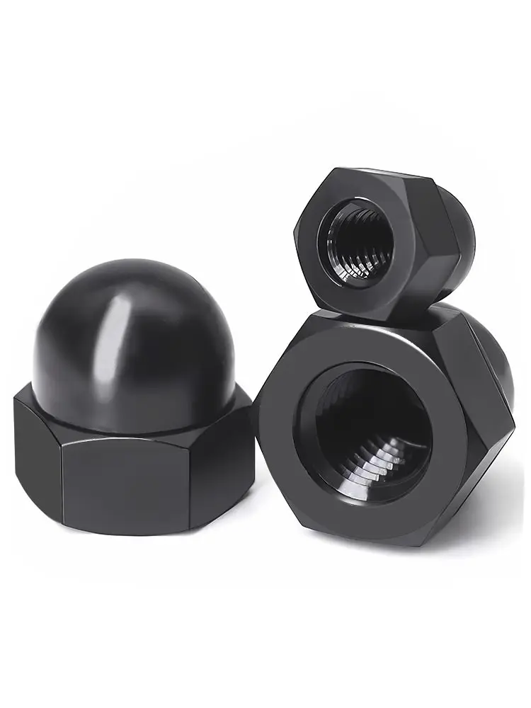 White/Black Nut Dome Hex Cover Plastic Hex Nylon Cap Nuts M3 M4 M5 M6 M8 M10 M12 M14 M16 M18 M20Bolt Cover Screw Caps Hex Cap