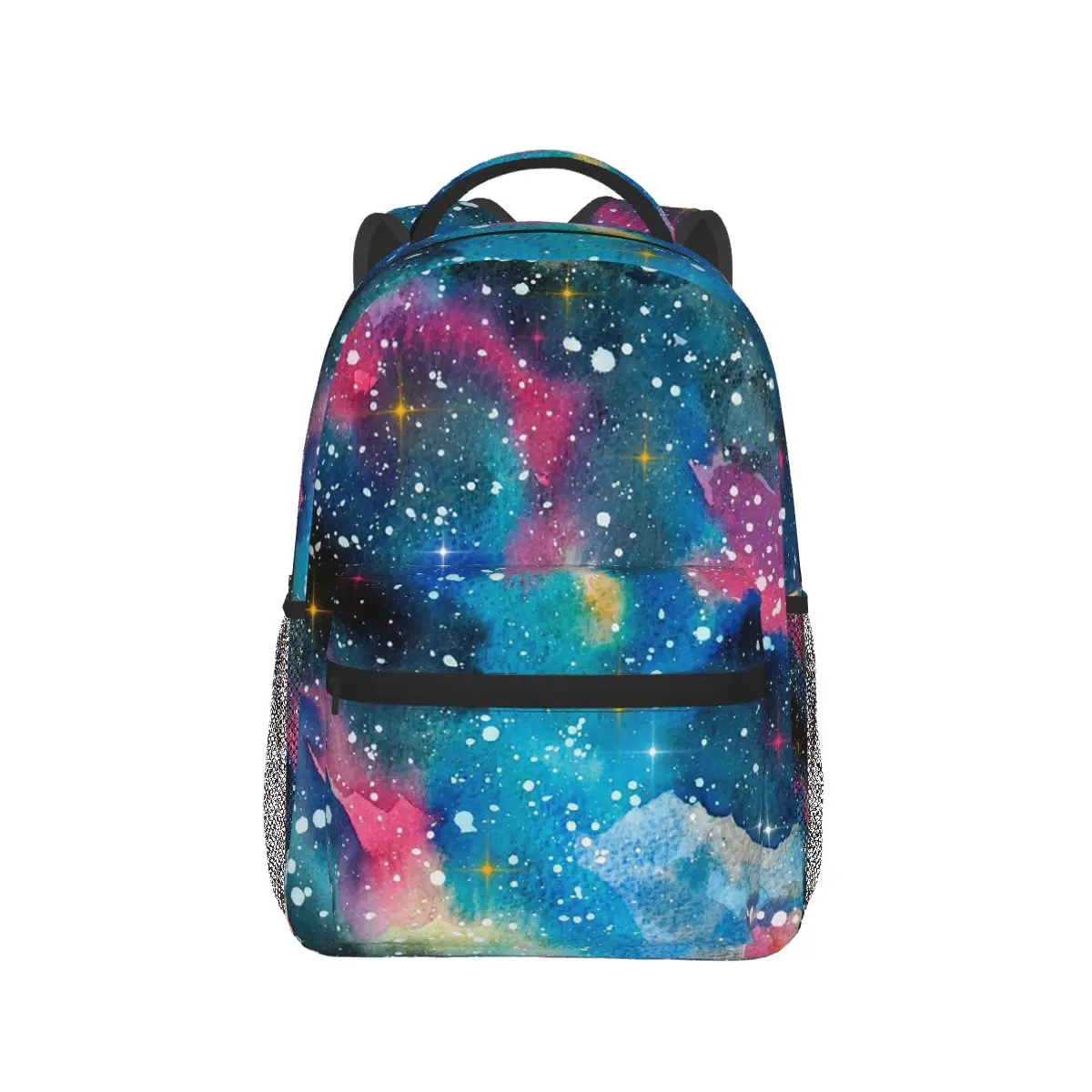 Vibrant Galaxy Print Backpack Hot Sale Daypack Large Capacity Kids BookBag School Bag Shoulder Bags for Men Women