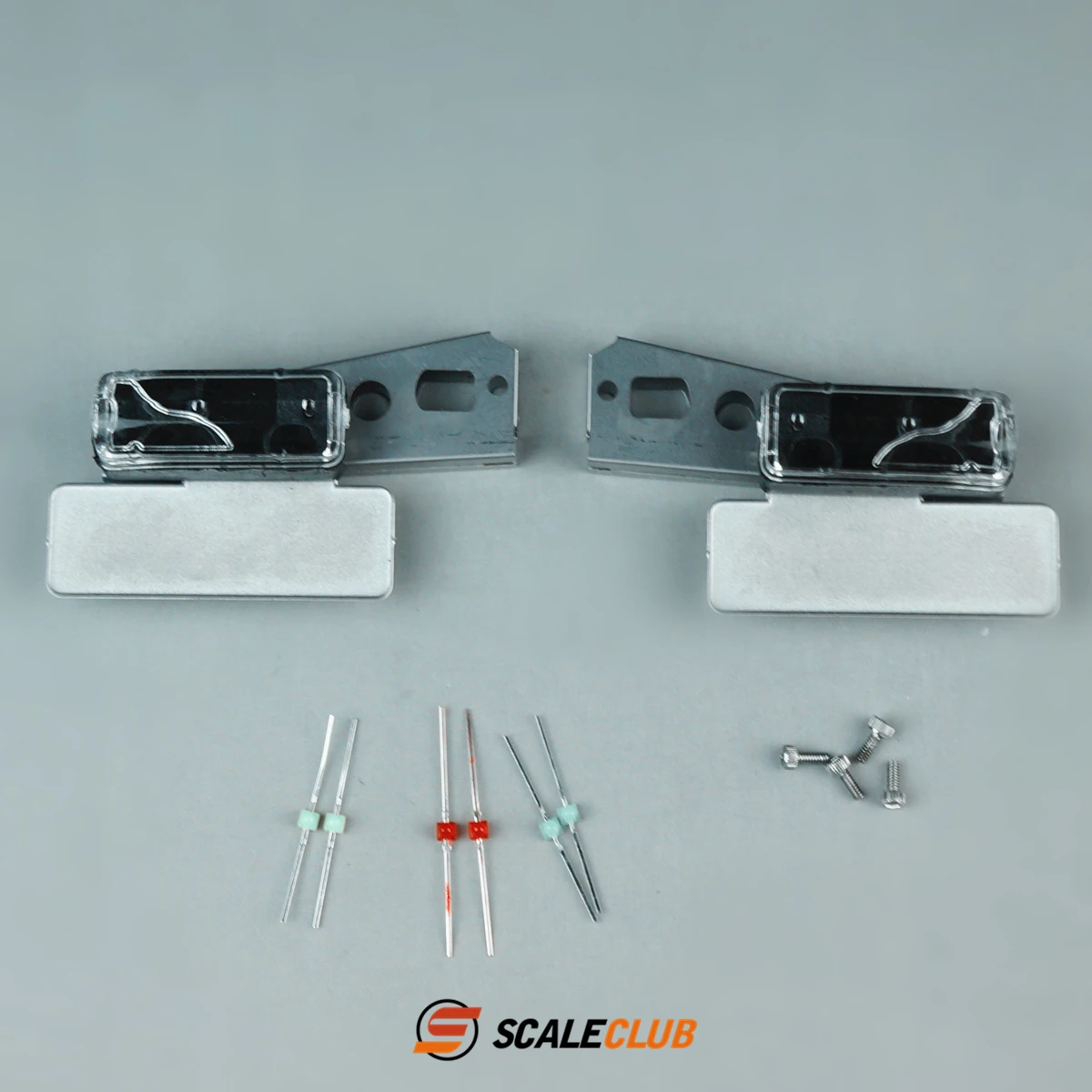 

Scaleclub Model 1/14 Tractor Mud Head With Universal Tail Light Bracket For Tamiya Lesu Rc Truck Trailer Tipper