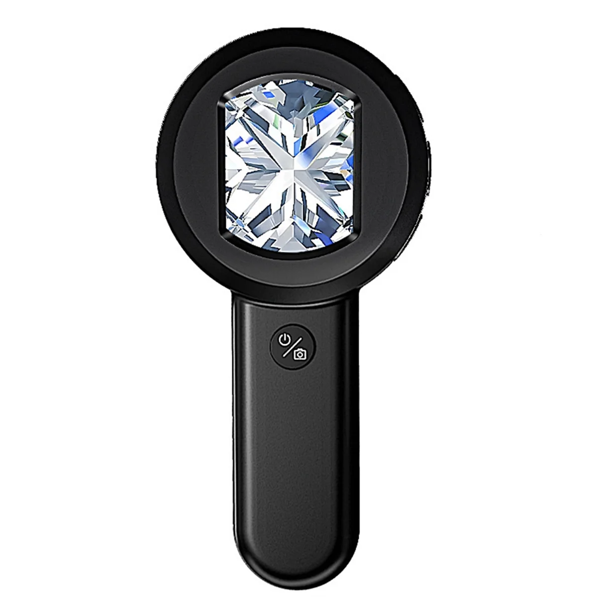 SEMOIC USB Charging 100X Reading Loupe with 8 LED Light Rechargeable Portable Magnifier 2 Lighting Modes for Seniors Reading