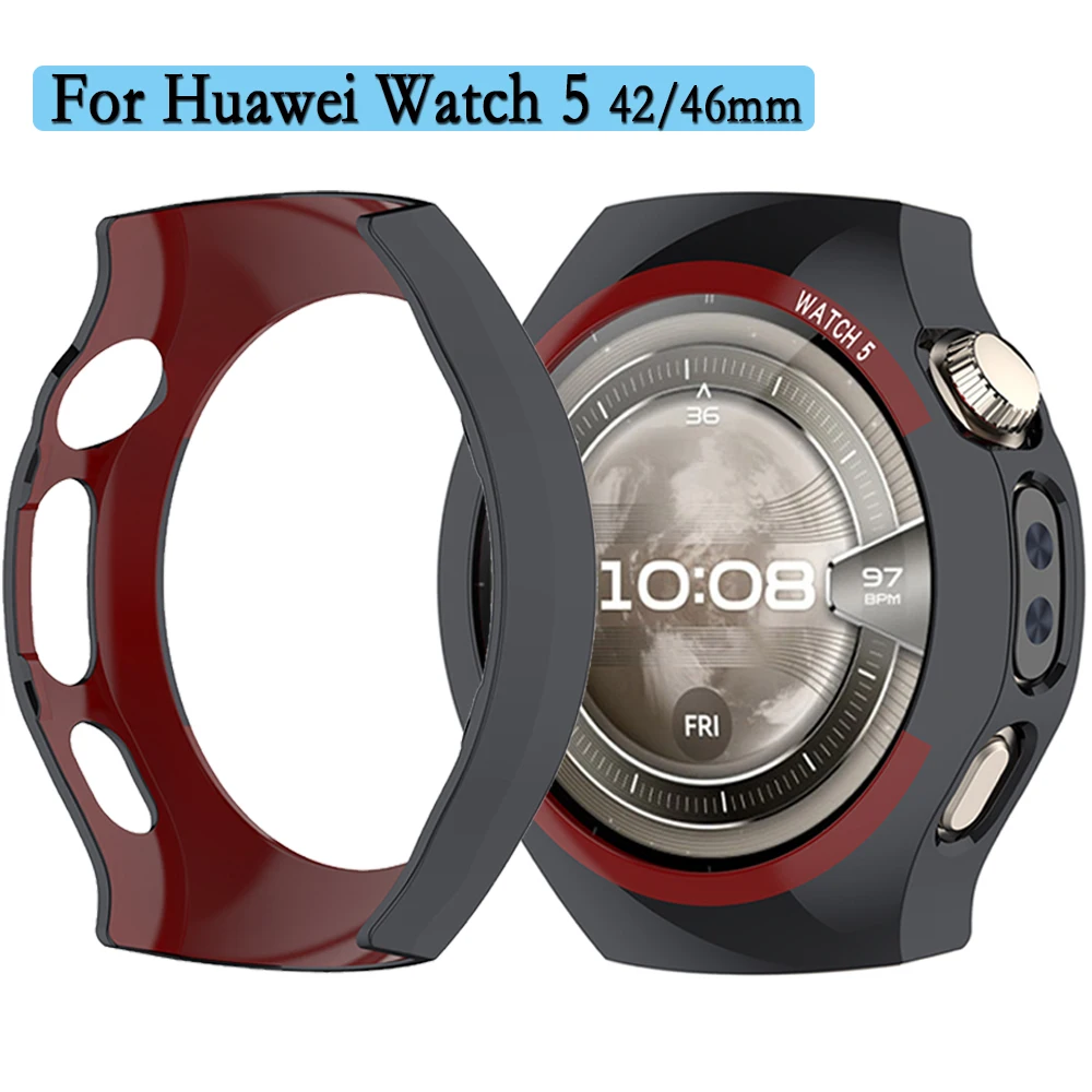 For Huawei Watch 5 42/46mm Hollow Case Durable PC Material Protective Cover Watch Shell Decoration Protection