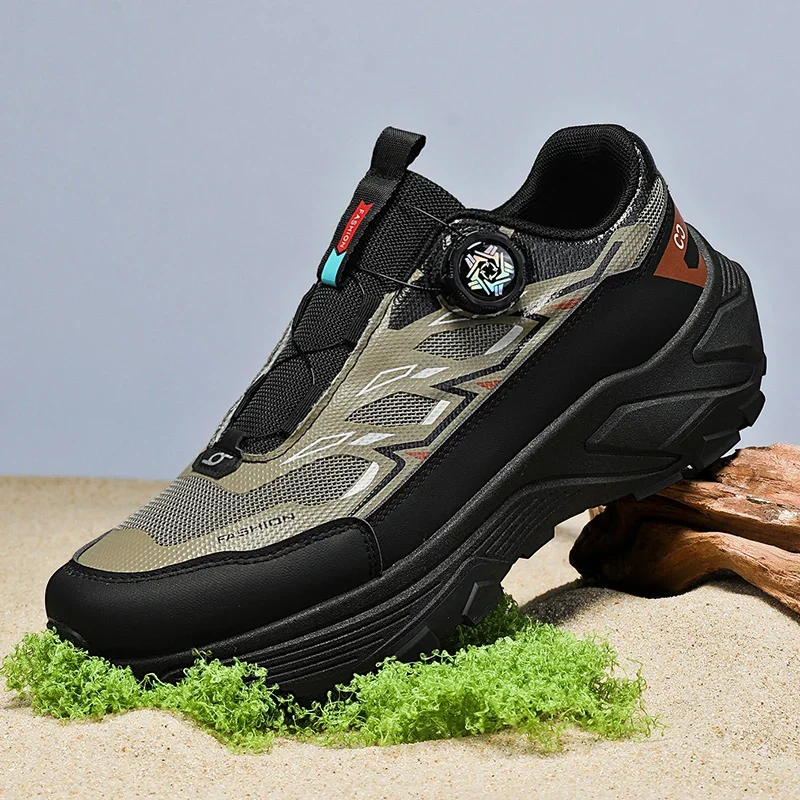 

PopHigh Quality Men's Safety Walking Shoes Men Sneakers Casual Shoes Men Soft Climbing Sneaker Platform Outdoor Running Sport Sh