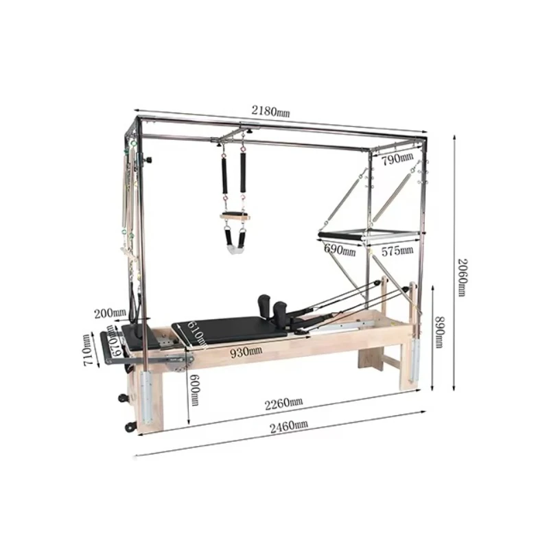 

Custom Supplier Price Fitness Studio Bed High Quality Wooden 3-in-1 Gym Yoga Multipurpose Bed