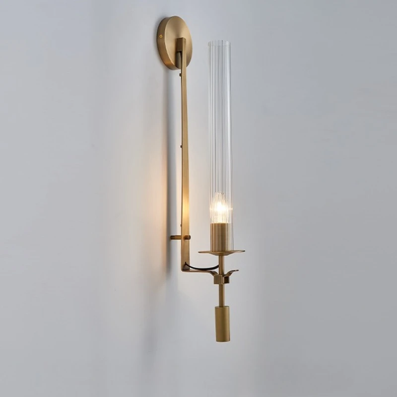 Postmodern Style Wall Lamp Glass Lampshade Design LED Light for Living Room Decoration Corridor Dining Room Lighting Fixtures