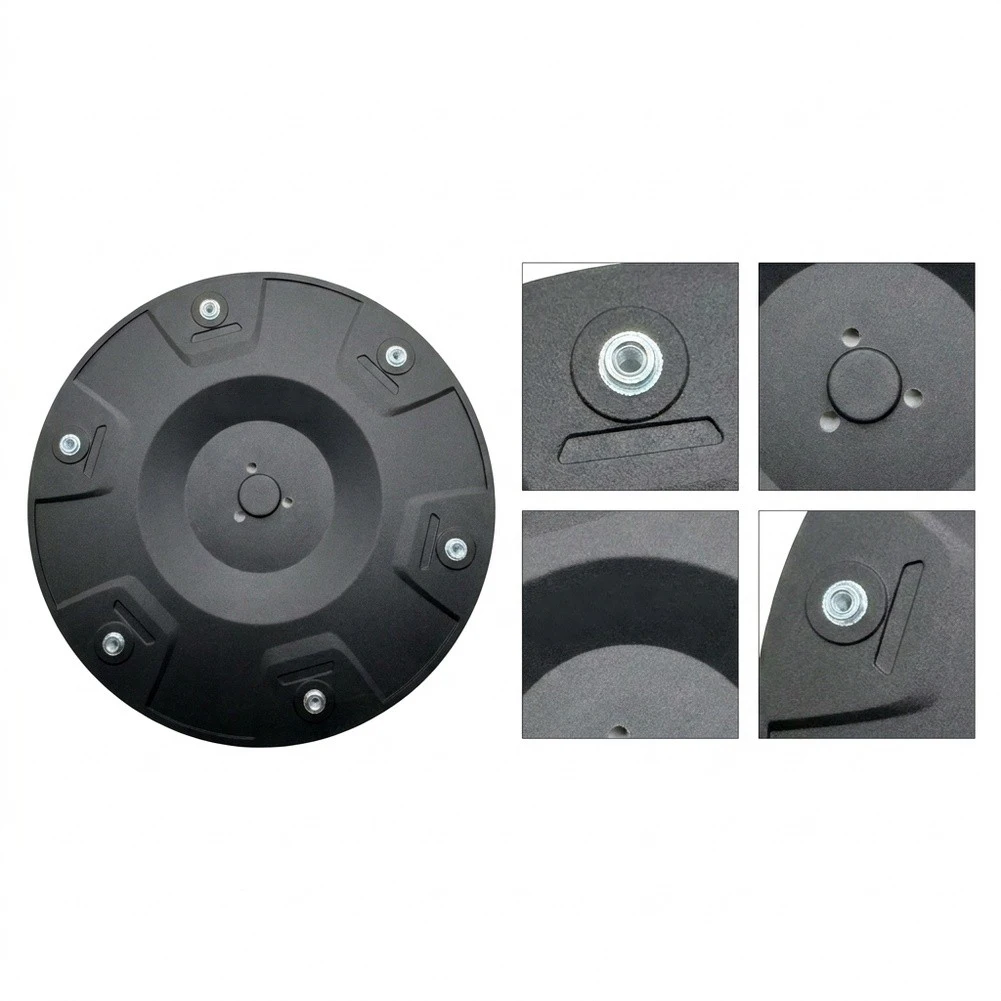 For TerraMow V600 V1000 Rotary Mower Part Robot Mower Disc For Spring Mowing Black Enhanced Cutting Efficiency