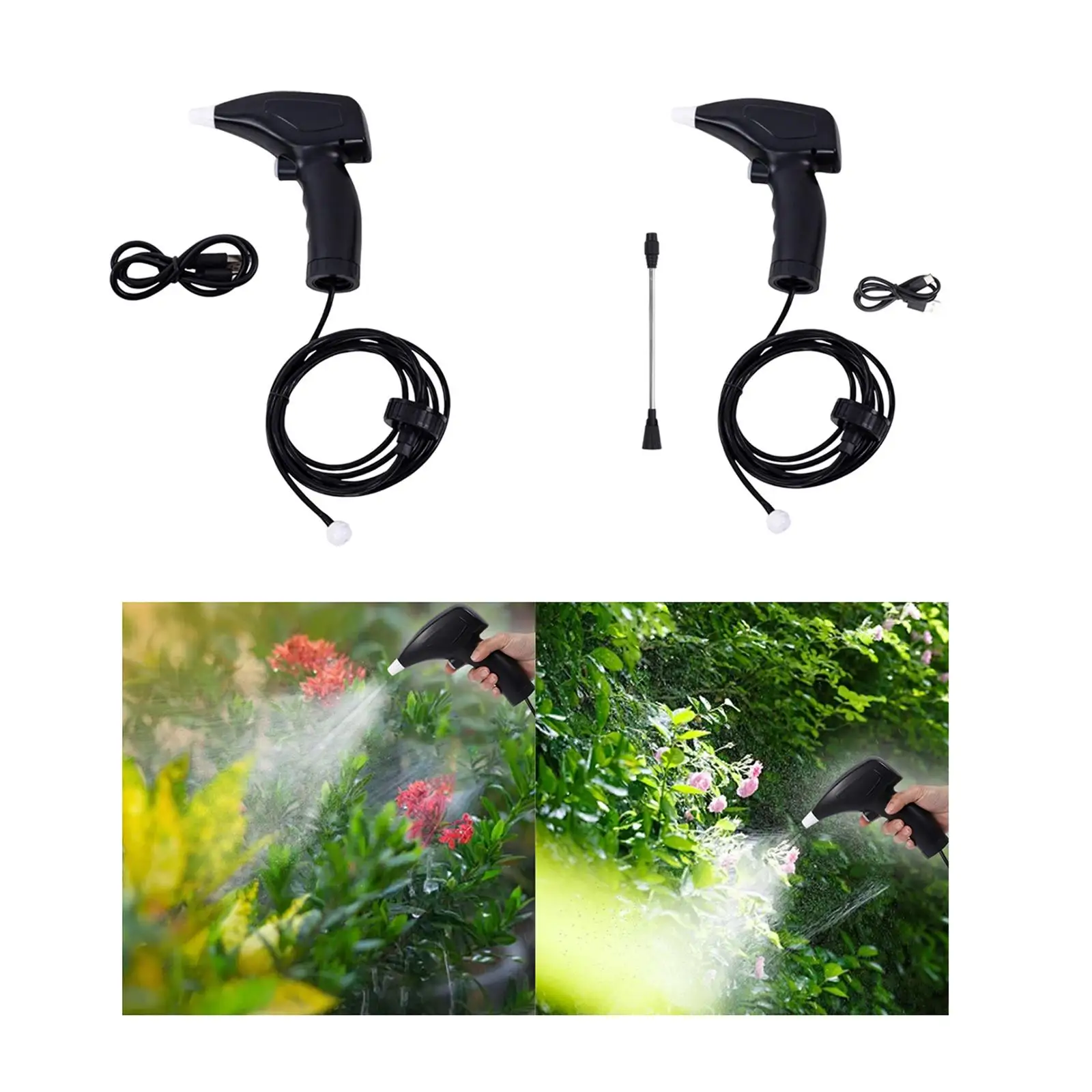 

Электрическая головка опрыскивателя, перезаряжаемая от USB, садовый поливочный туман, автоматический садовый опрыскиватель для комнатных и наружных растений