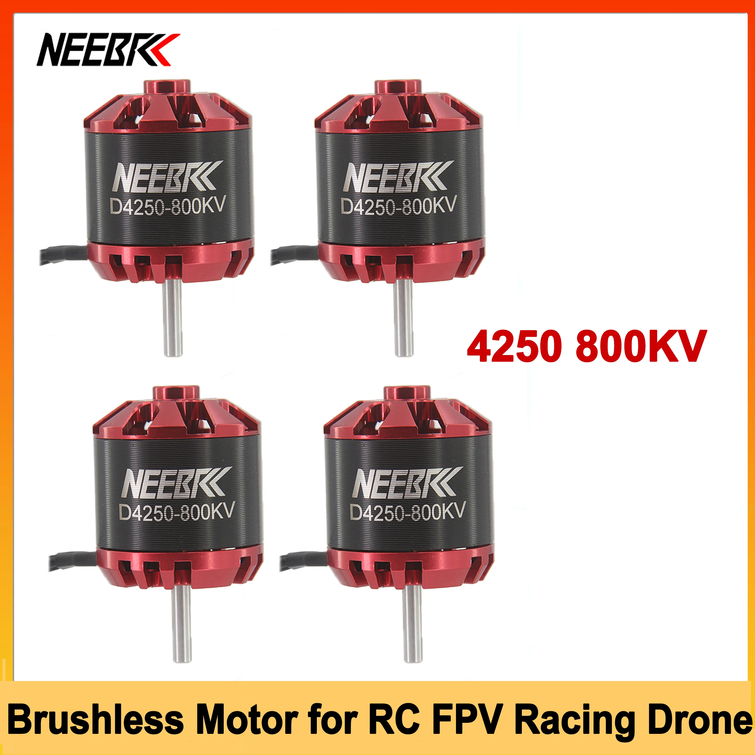 

1/2/4PCS NEEBRC 4250 800KV Outrunner Brushless Motor for RC FPV Racing Drone Fixed-Wing Airplane Aircraft Quadcopter Multicopter