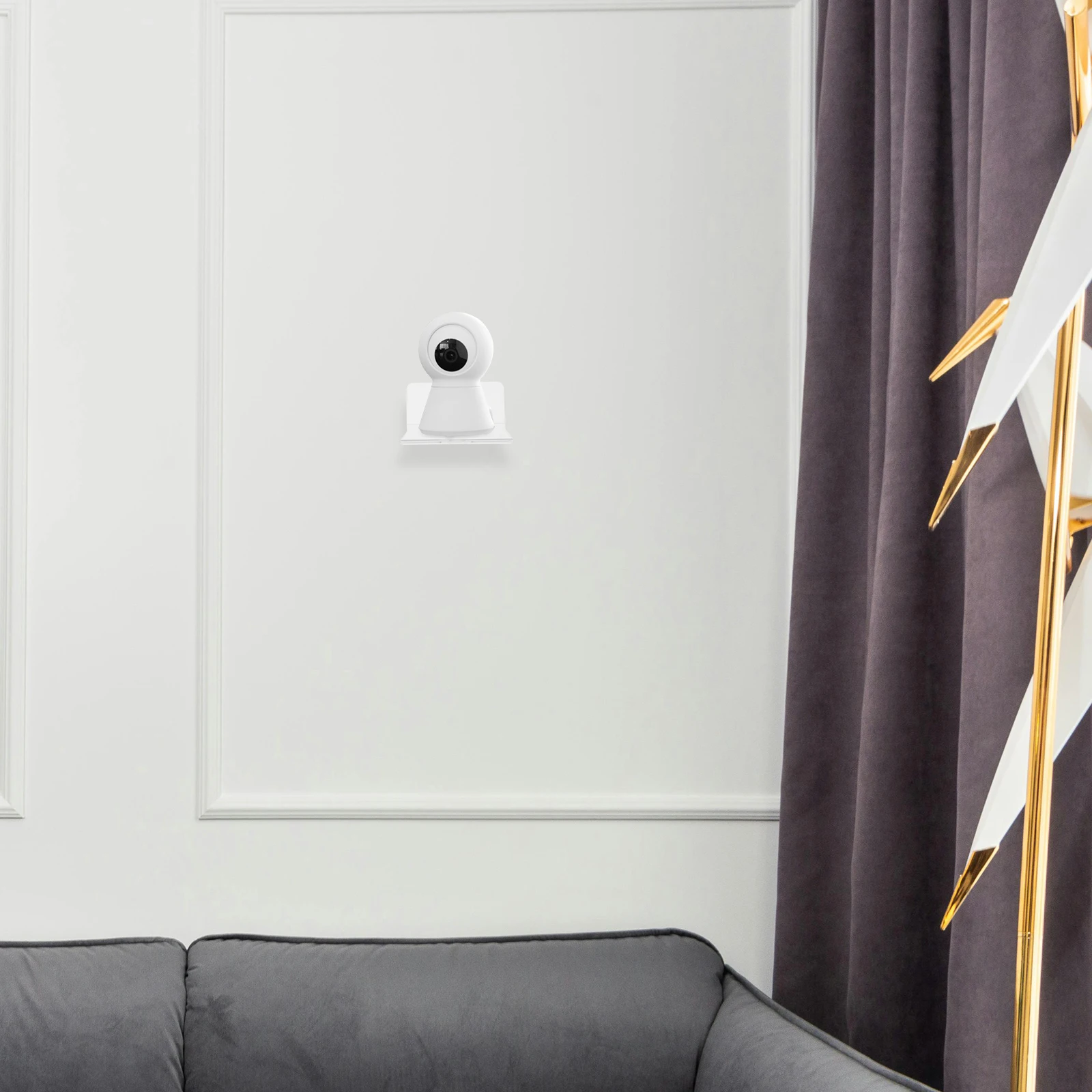 

3pcs Wall Mount Shelves Acrylic Floating Security Camera Holder for Projector Speaker Baby Monitor Dvd Shelf Modern Design Easy