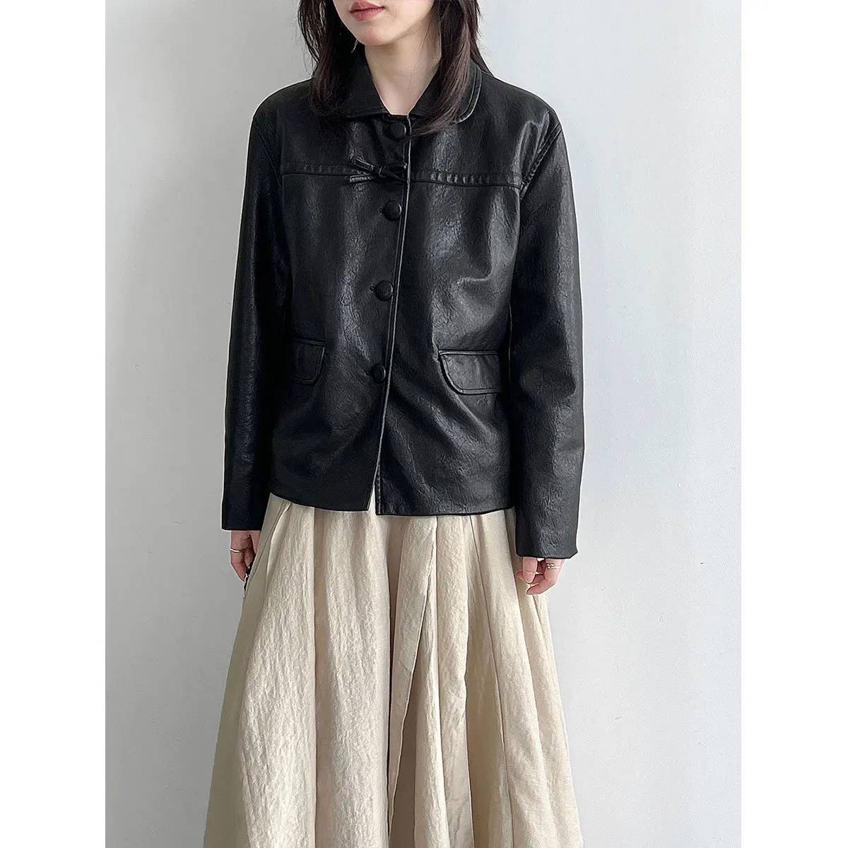 Autumn Women Pu Leather Cool Jacket Coat Fashion Classic Black Color Cool Jacket Femme Casaco Abrigo Streetwear
