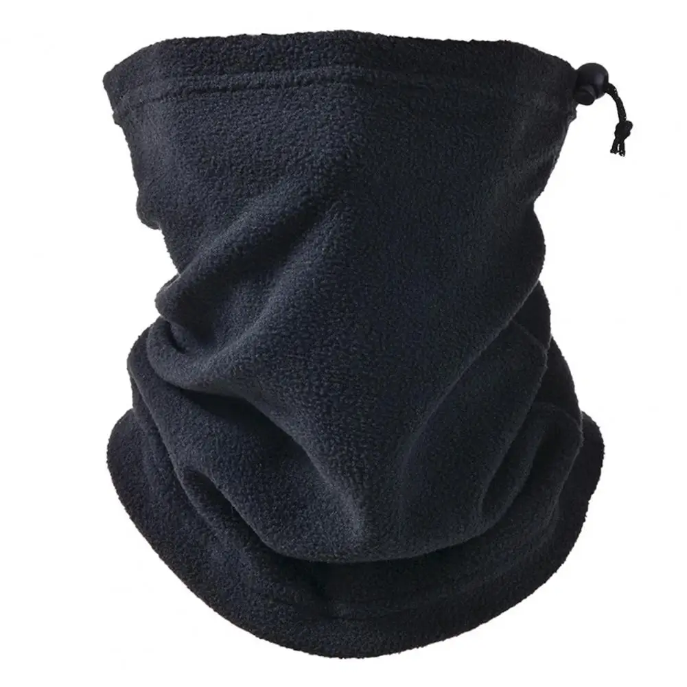 Drawstring Design Face Guard Versatile Winter Neck Gaiter Polar Fleece Face Guard with Drawstring Ideal for Cycling Running