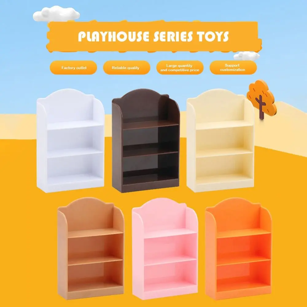 

2pcs Mini 1/12 Dollhouse Cabinet Plastic 6 Colors Supermarket Display Shelf 6.7*2.6*10.5cm