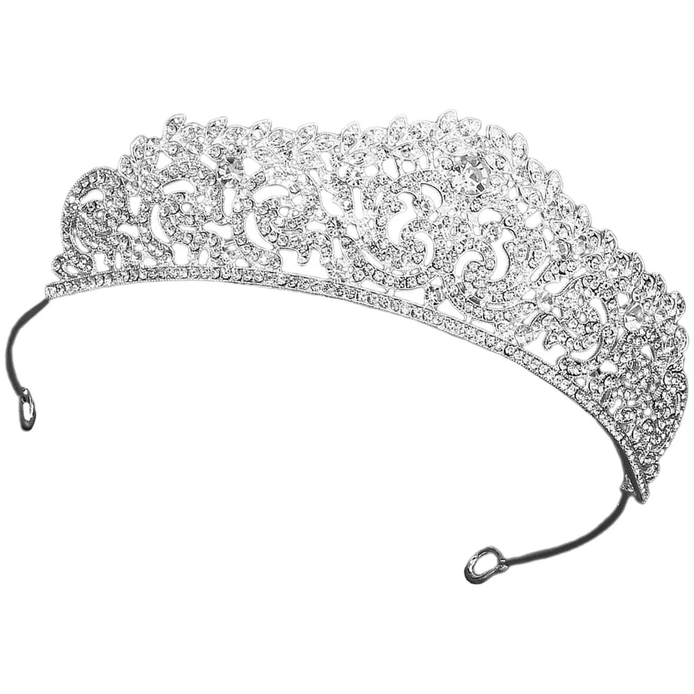 

Vintage Crown Bridal Tiara Elegant Rhinestone Headband Wedding Headdress Bride Hair Accessory Party Decoration