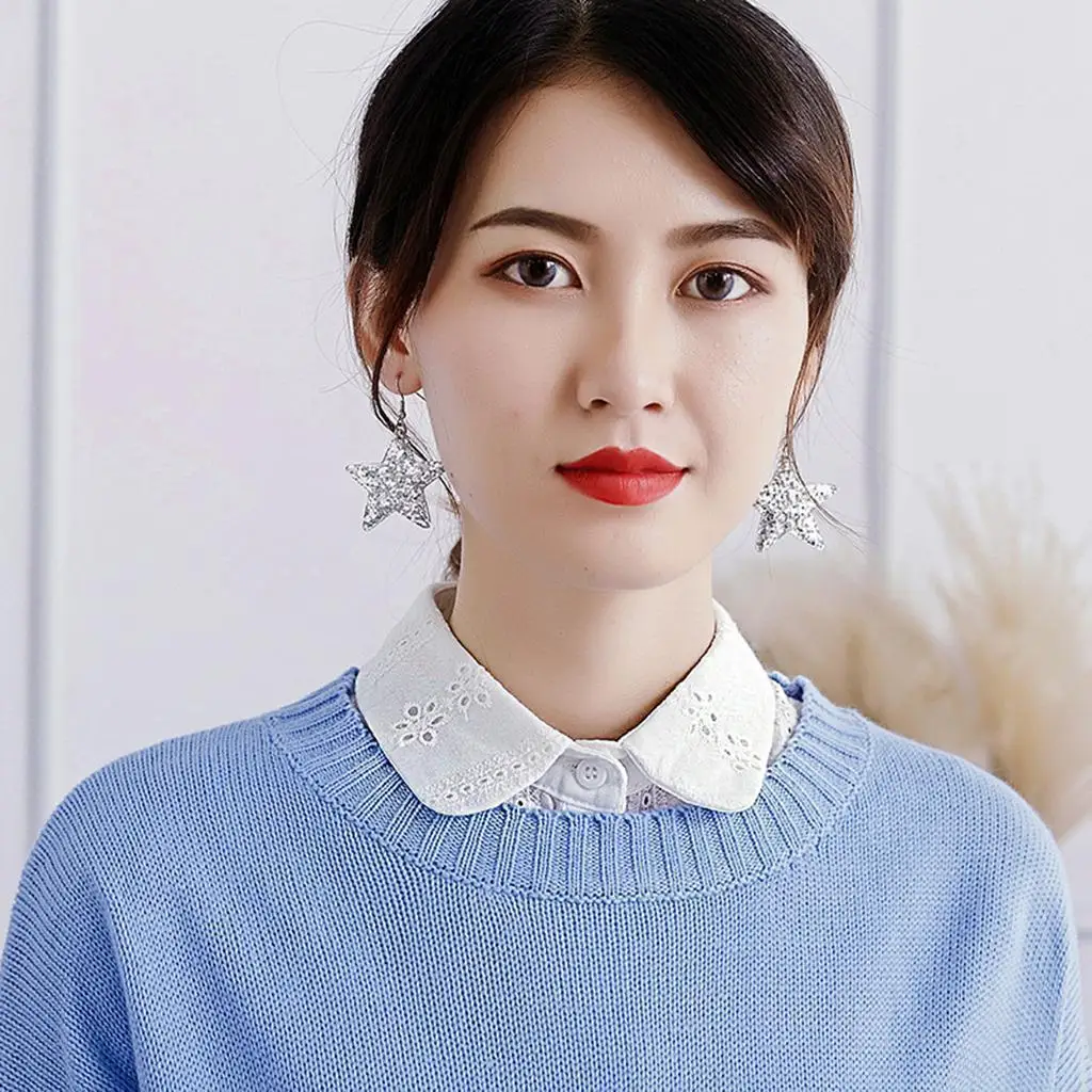 Costume staccabile da donna con mezza camicia finta finta finta e colletto staccabile