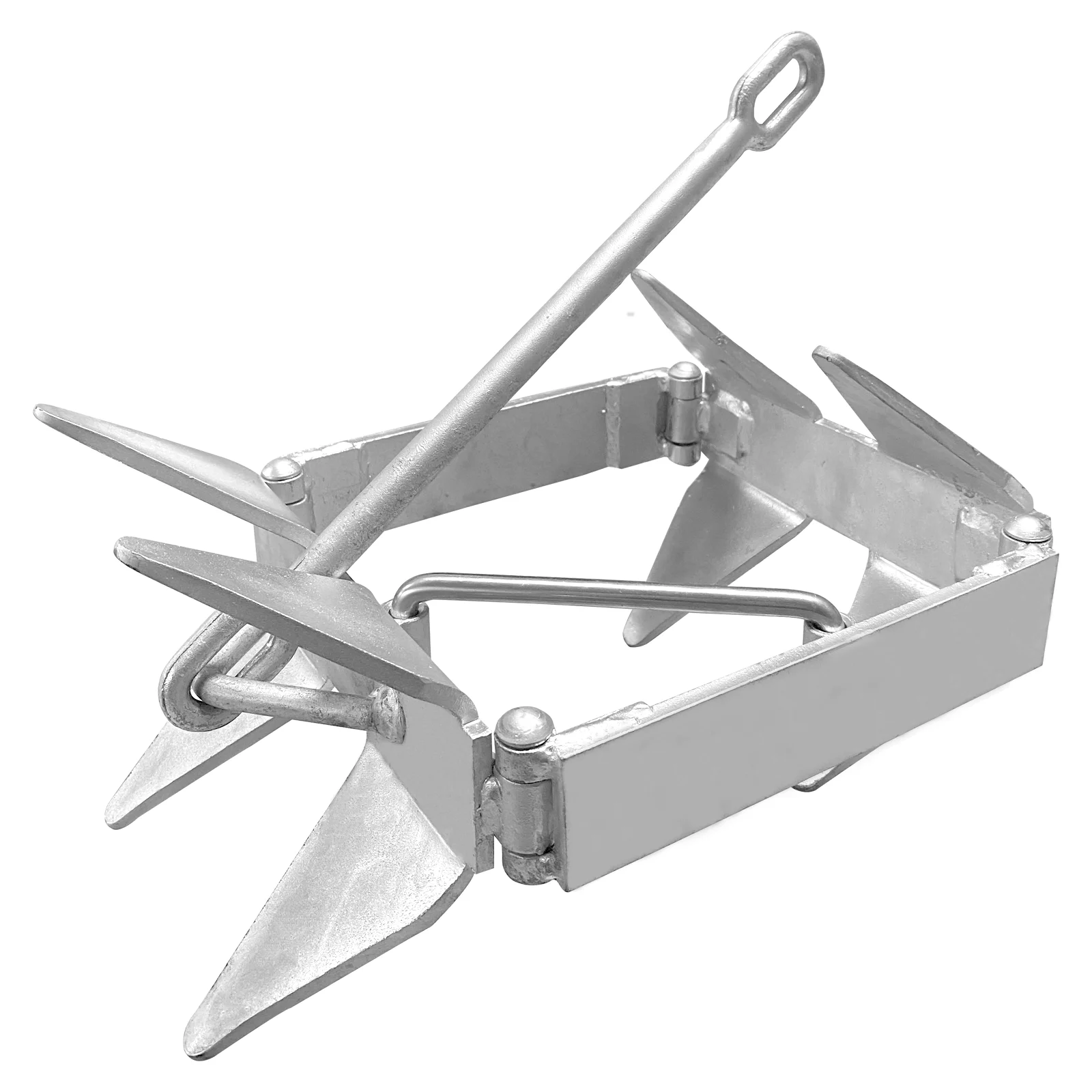 

Hot dip galvanized square anchor for ships, 13lb/19lb box anchor, cube anchor, foldable storage of ship hardware accessories