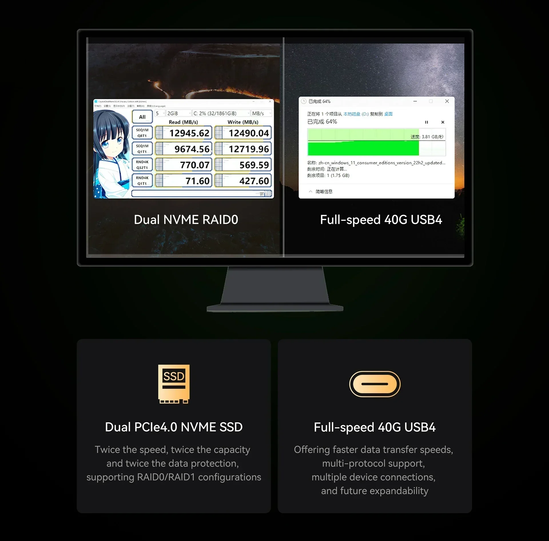 كمبيوتر صغير MINISFORUM UM790 Pro Ryzen 9 7940HS نافذة 11 Pro DDR5 16GB 500GB WiFi 6E BT5.2 USB4.0 كمبيوتر ألعاب مكتبي
