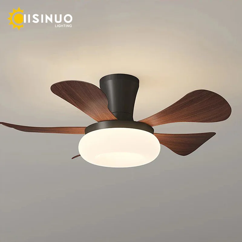 

42 Inch Ceiling Fan Light with Remote 48W LED 6-Speeds DC Motor Ceiling Mounted Fan Lamp for Children's room Bedroom Living Room