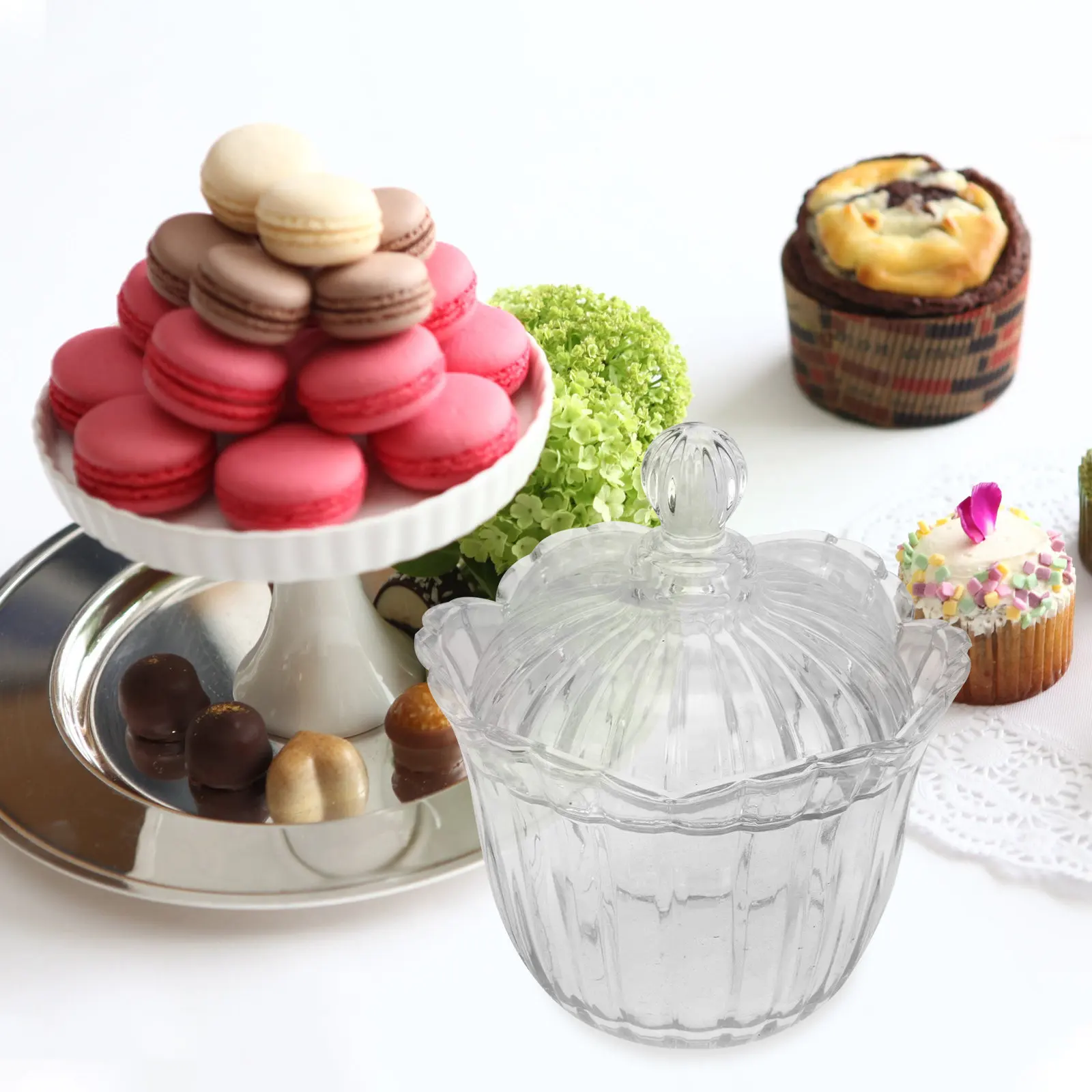 

Премиум-банка для конфет из стекла с крышкой, прозрачный контейнер для хранения сладостей, чая, сухофруктов, настольный органайзер для еды, для дома, кухни, вечеринок